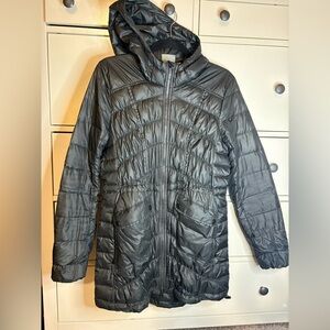 Athleta Uptown Goose Down Puffer Jacket Black Women’s S
